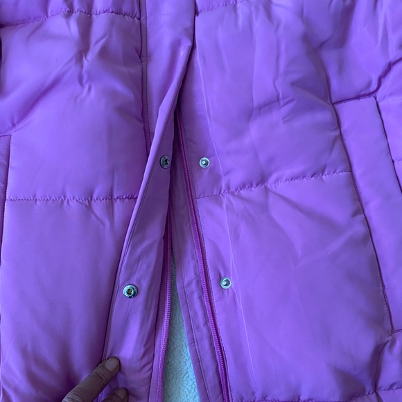 New Womens heavy duty Sherpa lining hoodie coat, size XL - Picture 6 of 14